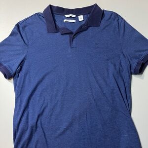 Calvin Klein men’s polo shirt, navy blue, size Large